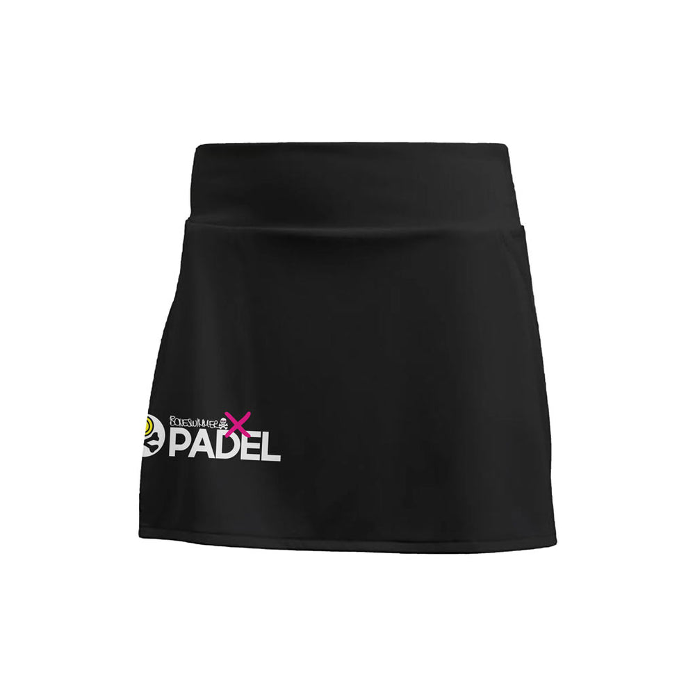 WOMEN'S TECHNICAL SKIRT BLACK LOGO // LastChance
