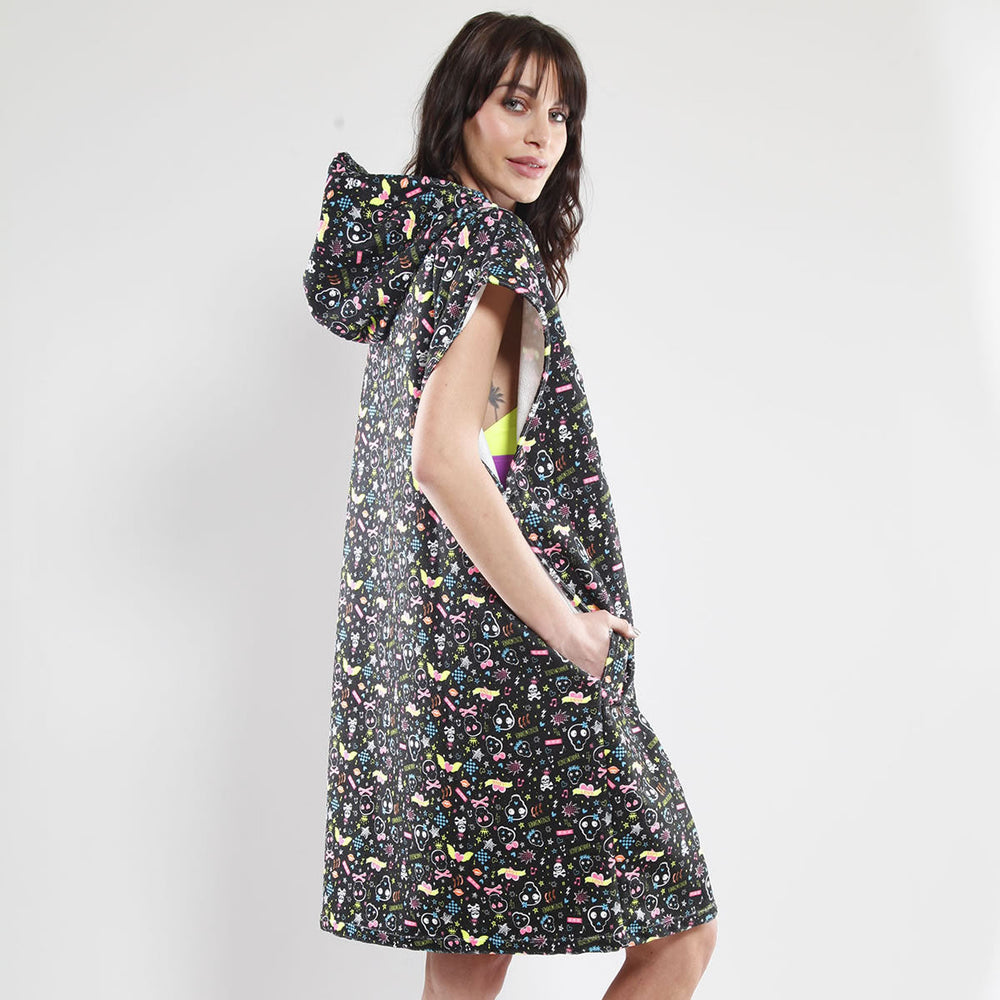 MICROFIBER PONCHO - 2POF YELLOW OCTOPUS // LastChance