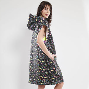 MICROFIBER PONCHO - 2POF YELLOW OCTOPUS // LastChance