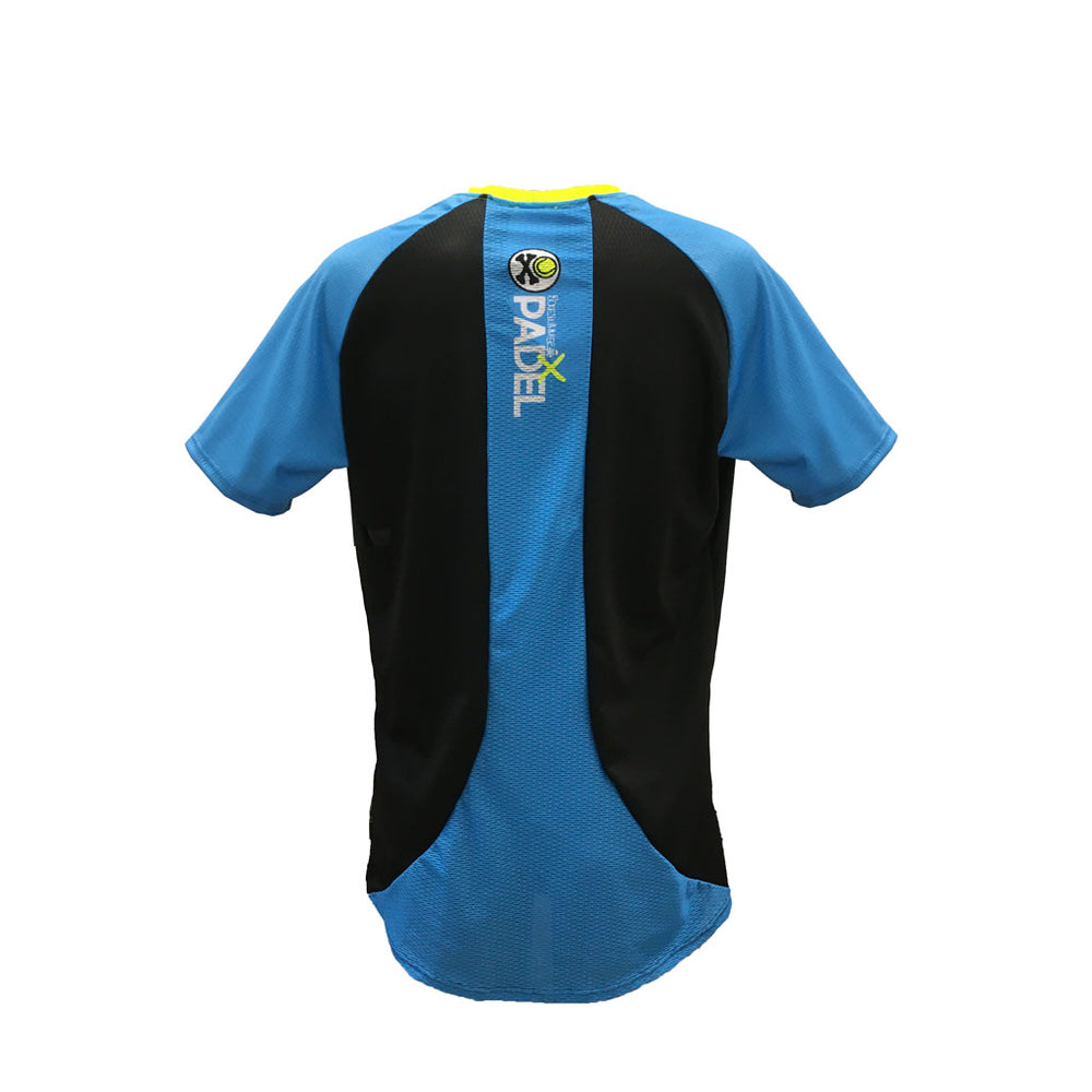 UNISEX TECHNICAL TSHIRT BLACK TURQUOISE LOGO // LastChance