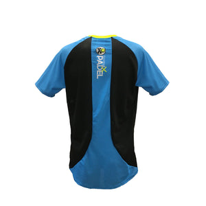 UNISEX TECHNICAL TSHIRT BLACK TURQUOISE LOGO // LastChance