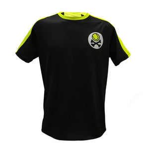 TSHIRT TECNICA UNISEX LOGO NERO GIALLO // LastChance