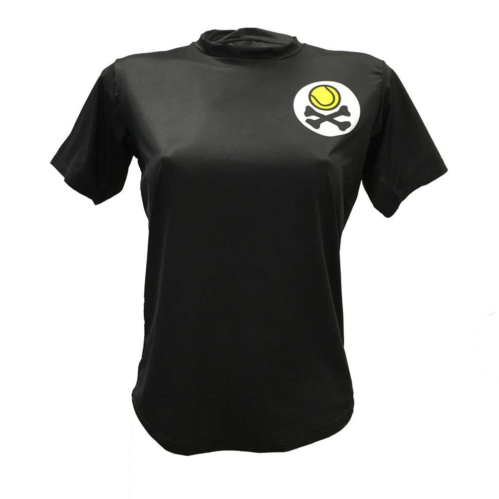 WOMEN'S TECHNICAL TSHIRT BLACK LOGO // LastChance 