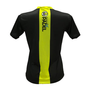 TECHNICAL TSHIRT WOMEN BLACK YELLOW LOGO // LastChance 